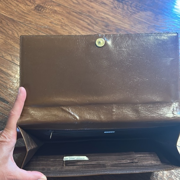 Vintage Genuine snake skin clutch made in Argentina - Picture 8 of 13